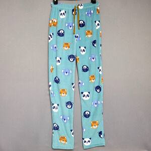 Sonoma Lounge Pjs Pants Womens M Tigers Bears Soft Plush Fleece Lounge
